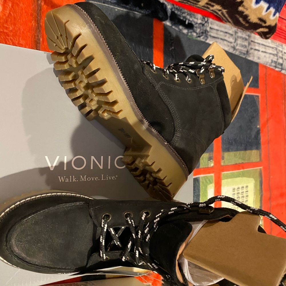 NIB Marks and Spencer Women's Black Lace-Up Booties UK3 USA 5